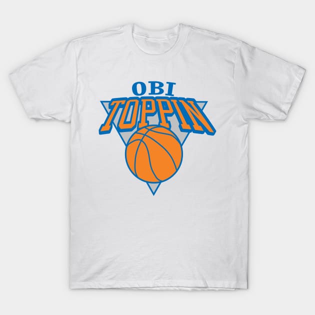 Obi Toppin New York Knicks T-Shirt by IronLung Designs